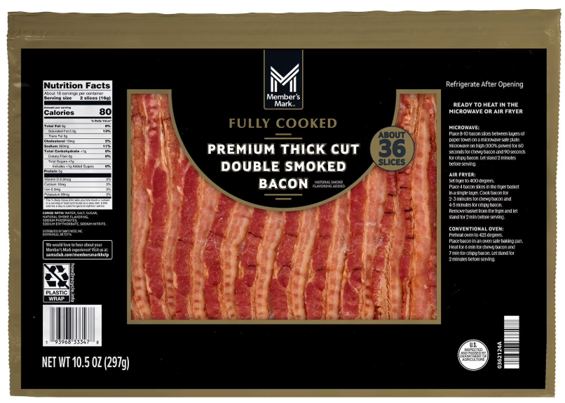 Member's Mark Fully Cooked Bacon