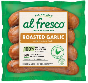 Al Fresco Roasted Garlic Chicken Sausage, 11 oz