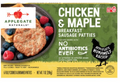 Applegate Naturals Chicken & Maple Breakfast Sausage Patties, 6 count, 7 oz
