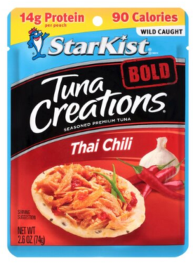 StarKist Tuna Creations Bold Thai Chili Seasoned Premium Tuna, 2.6 oz