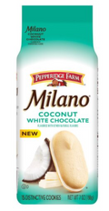 Pepperidge Farm Milano Coconut White Chocolate Distinctive Cookies, 15 count, 7 oz