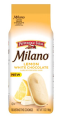 Pepperidge Farm Milano Lemon White Chocolate Distinctive Cookies, 15 count, 7 oz