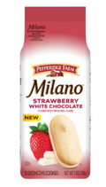 Pepperidge Farm Milano Strawberry White Chocolate Distinctive Cookies, 15 count, 7 oz