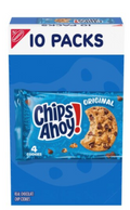Nabisco Chips Ahoy! Original Real Chocolate Chip Cookies, 1.55 oz, 10 count
