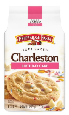 Pepperidge Farm Charleston Soft Baked Birthday Cake Cookies, 8 count, 8.6 oz