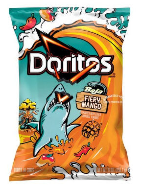 Doritos Baja Fiery Mango Tortilla Chips, 9 oz