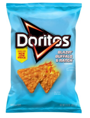 Doritos Tortilla Chips Blazin’ Buffalo & Ranch Flavored 9 1/4 Oz On Sale!