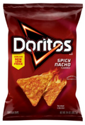 Doritos Tortilla Chips Spicy Nacho Flavored 9 1/4 Oz