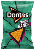 Doritos Tortilla Chips Tangy Ranch Flavored 9 1/4 Oz