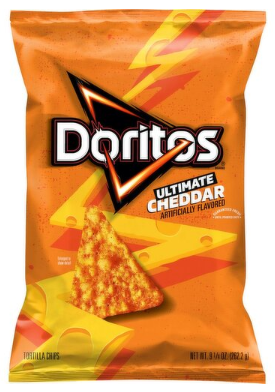 Doritos Tortilla Chips Ultimate Cheddar Artificially Flavored 9 1/4 Oz