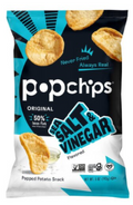 Popchips Original Sea Salt & Vinegar Flavored Popped Potato Snack, 5 oz