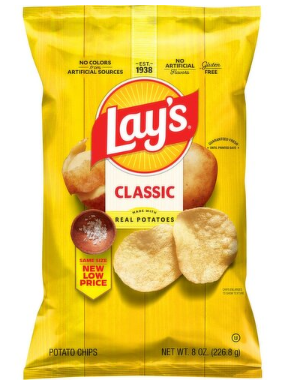 Lay's Potato Chips Classic 8 Oz