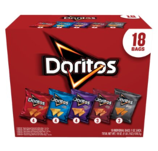 Doritos Tortilla Chips Variety Pack 1 Oz, 18 Count