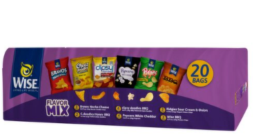 Wise Flavor Mix Snacks, 20 count