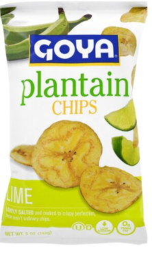 Goya Lime Plantain Chips, 5 oz