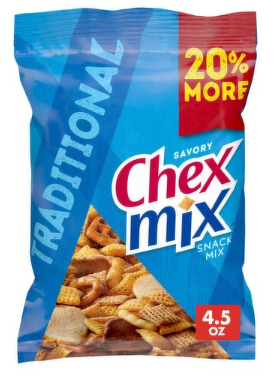 Chex Mix Traditional Snack Mix, 4.5 oz