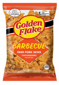 Golden Flake Barbecue Flavored Chicharrones Fried Pork Skins, 4 oz