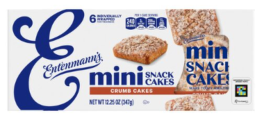 Entenmann's Mini Crumb Snack Cakes, 6 count