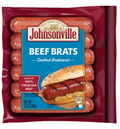 Johnsonville Beef Brats Smoked Bratwurst, 6 count