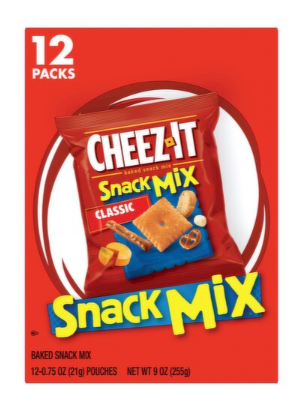 Cheez-It Classic Baked Snack Mix, 0.75 oz, 12 count