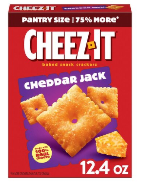 Cheez-It Cheddar Jack Baked Snack Crackers Pantry Size, 12.4 oz