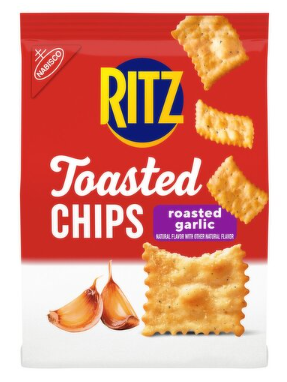 Nabisco Ritz Roasted Garlic Toasted Chips