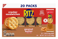Nabisco Ritz Peanut Butter Flavored Filling Cracker Sandwiches, 1.38 oz, 20 count