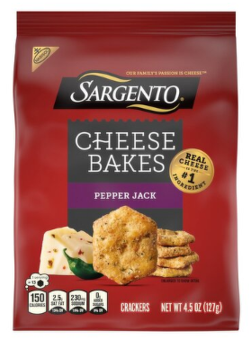 Nabisco Sargento Pepper Jack Cheese Bakes Crackers, 4.5 oz
