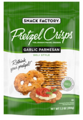 Snack Factory Pretzel Crisps Garlic Parmesan Deli Style Pretzel Crackers, 7.2 oz