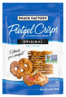 Snack Factory Pretzel Crisps Original Deli Style Pretzel Crackers, 7.2 oz