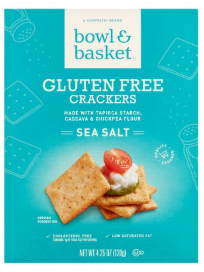Bowl & Basket Sea Salt Gluten Free Crackers, 4.25 oz