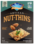 Blue Diamond Almonds Nut-Thins Flax Seeds Almonds Rice Cracker Snacks, 4.25 oz