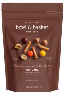 Bowl & Basket Specialty Chocolate Peanut Butter Lovers Trail Mix, 16 oz