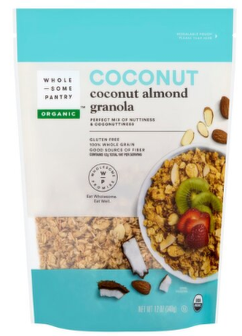 Wholesome Pantry Organic Coconut Almond Granola, 12 oz