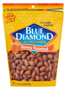 Blue Diamond Almonds Honey Roasted Almonds Value Pack, 16 oz