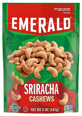 Emerald Sriracha Cashews, 5 oz