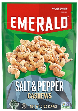 Emerald Salt & Pepper Cashews, 5 oz