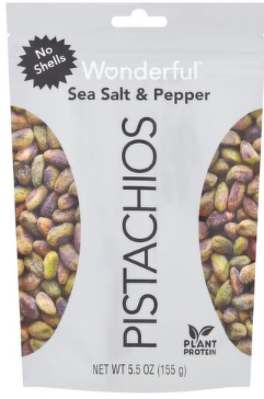 Wonderful Sea Salt & Pepper Pistachios, 5.5 oz