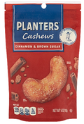 Planters Cinnamon & Brown Sugar Cashews, 5 oz