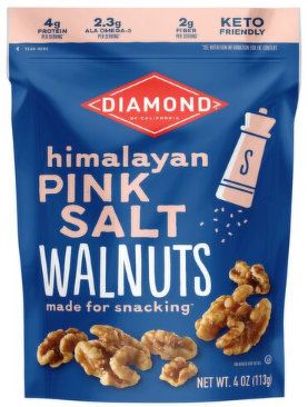 Diamond of California Himalayan Pink Salt Walnuts, 4 oz