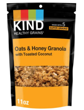 Kind Healthy Grains Oats & Honey with Toasted Coconut Granola, 11 oz