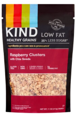 Kind Healthy Grains Raspberry Clusters with Chia Seeds Granola, 11 oz