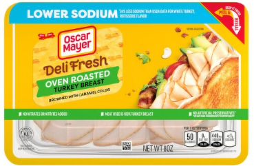 Oscar Mayer Low Sodium Deli Fresh Oven Roasted Turkey Breast, 8 oz