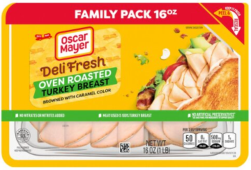 Oscar Mayer Deli Fresh Oven Roasted Turkey Breast Family Pack, 16 oz