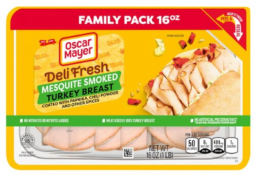 Oscar Mayer Deli Fresh Mesquite Smoked Turkey Breast Family Pack, 16 oz