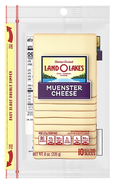 Land O Lakes Muenster Cheese, 10 count, 8 oz