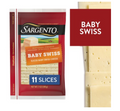 Sargento Sliced Baby Swiss Natural Cheese, 11 count, 7 oz