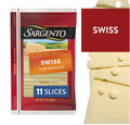 Sargento Sliced Swiss Natural Cheese, 11 count, 7 oz