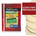 Sargento Ultra Thin Provolone Natural Cheese, 20 count, 7.6 oz
