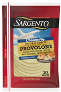 Sargento Creamery Sliced Provolone with Natural Smoke Flavor Natural Cheese, 10 count, 6 oz